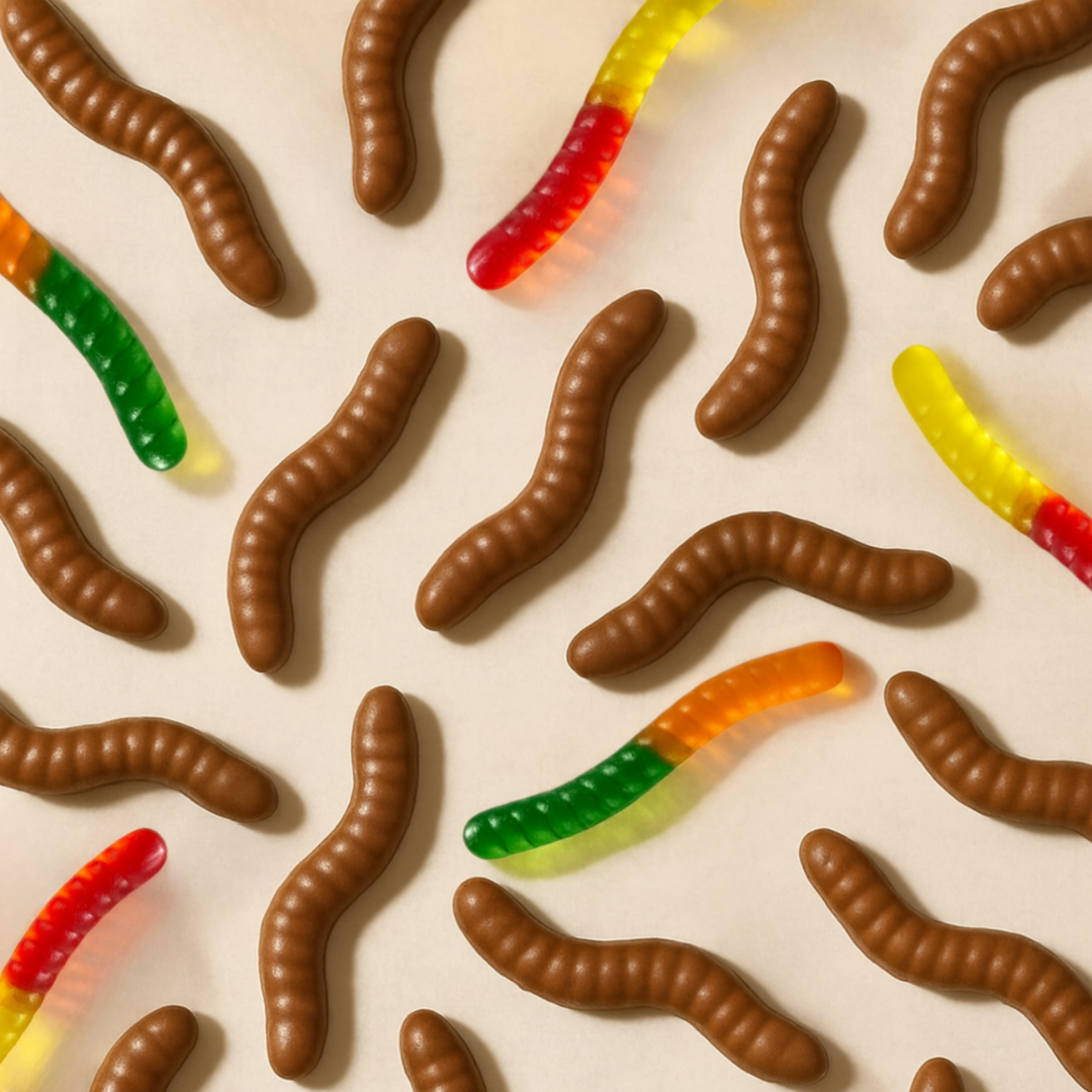 Milk Chocolate Gummy Worms