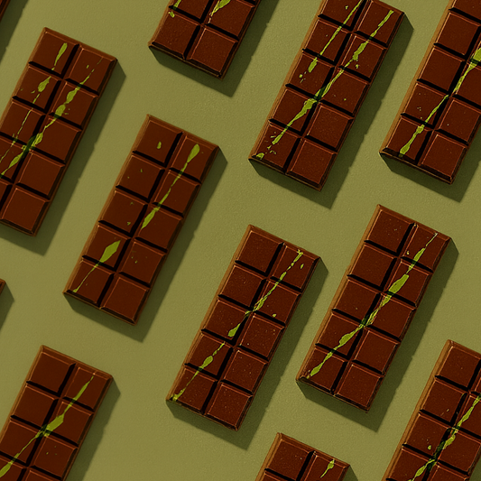 Pistachio Kunafa Milk Chocolate Bar – In-House 47% Pistachio Cream Filling | Dubai-Inspired Artisan Chocolate