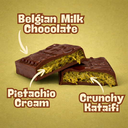 Eid Mubarak - Pistachio Kunafa Milk Chocolate Bar