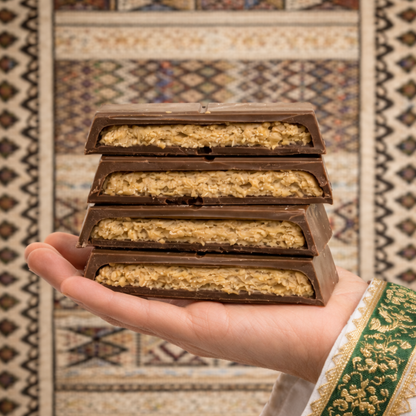Hazelnut Crunch Milk Chocolate Bar - Algeria Inspired Chocolate Bar