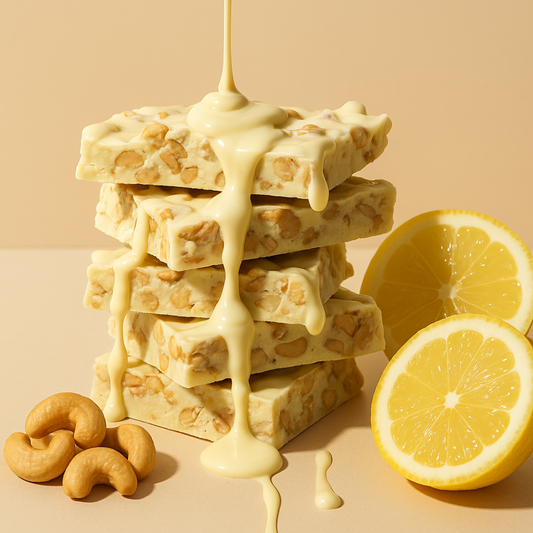 Lemon Cashew White Chocolate Bark