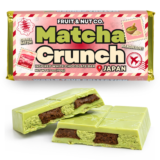 Matcha Crunch White Chocolate Bar - Japan Inspired Chocolate Bar