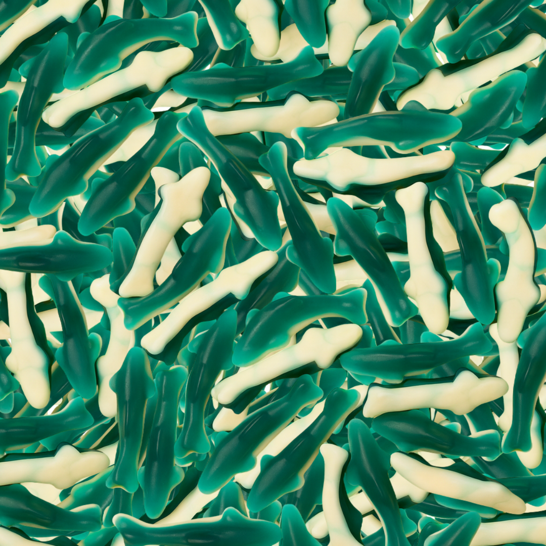 Milk Chocolate Gummy Sharks