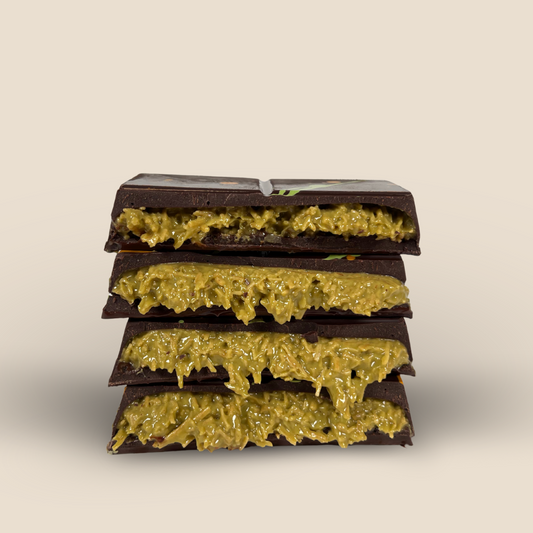 Pistachio Kunafa Dark Chocolate Bar - Dubai Chocolate