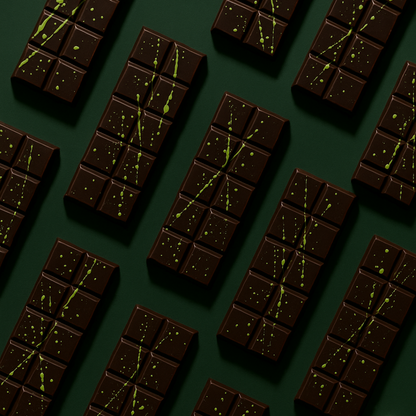 Pistachio Kunafa Dark Chocolate Bar – In-House 47% Pistachio Cream Filling | Dubai-Inspired Artisan Chocolate