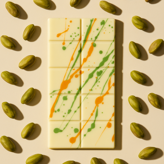 Pistachio Kunafa White Chocolate Bar - Dubai Chocolate