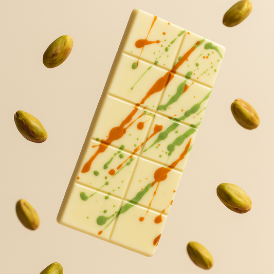 Pistachio Kunafa White Chocolate Bar - Dubai Chocolate