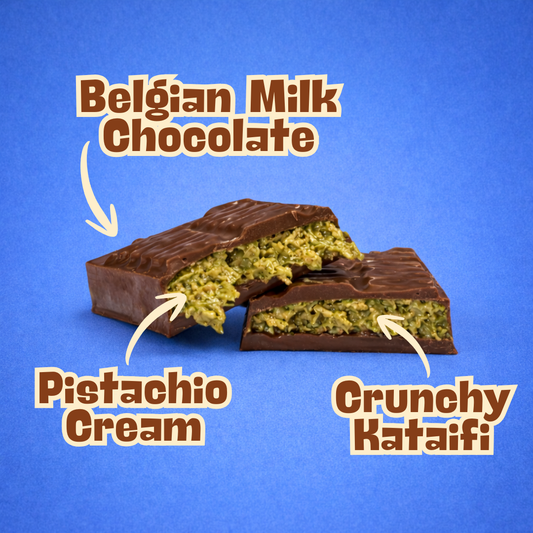 Ramadan Mubarak - Pistachio Kunafa Chocolate Bar