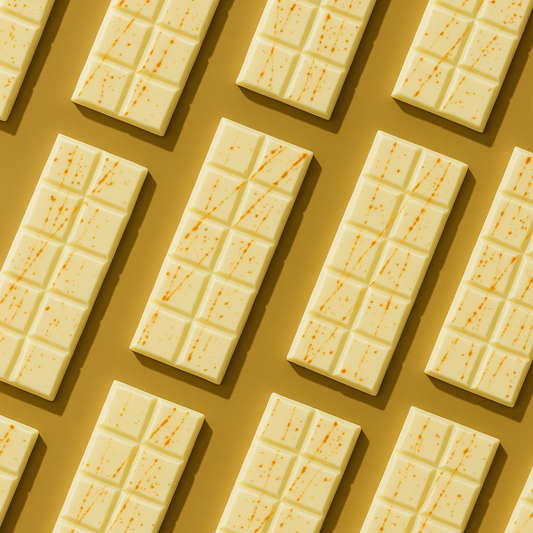 White Chocolate Bar with Biscoff & Kataifi Filling | Dubai-Inspired Artisan Chocolate | Gourmet Dessert Bar