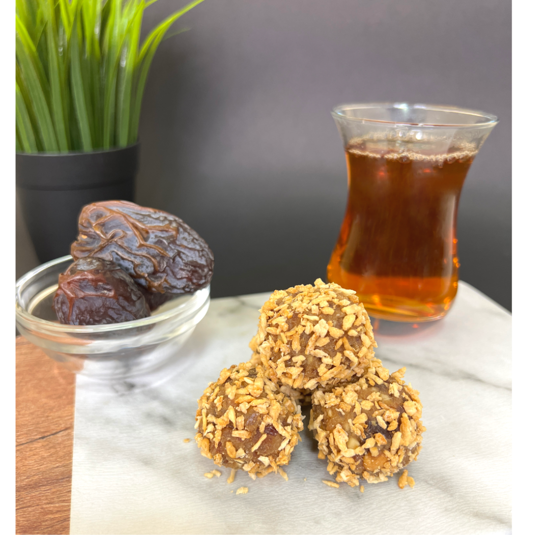 Toasted Coconut Cashew Date Balls